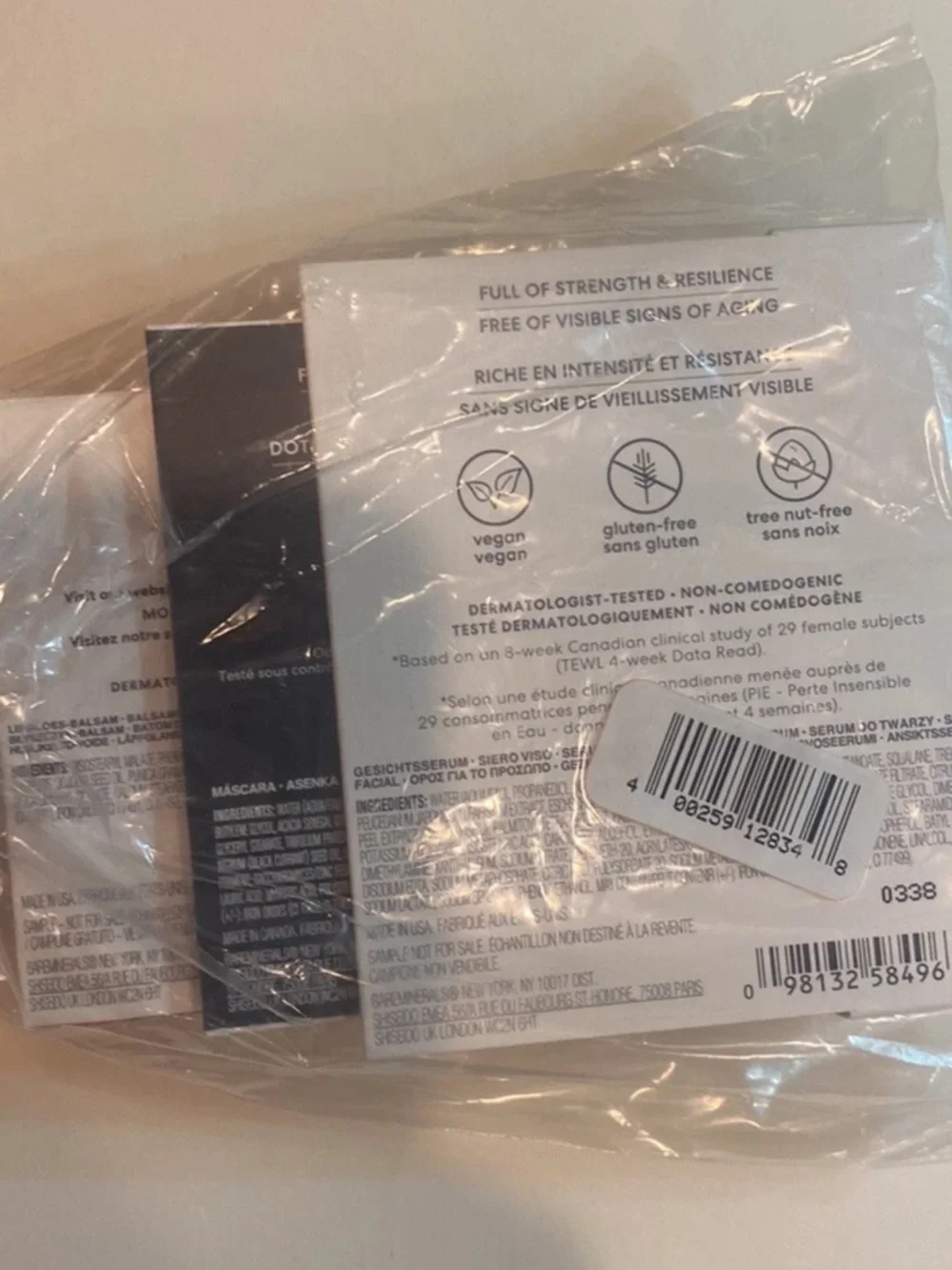 BAREMINERALS 4p Skinlongevity Lashtopia Lip Gloss Foundation Kit Neutral Ivory